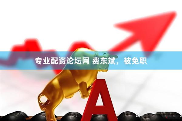 专业配资论坛网 费东斌，被免职